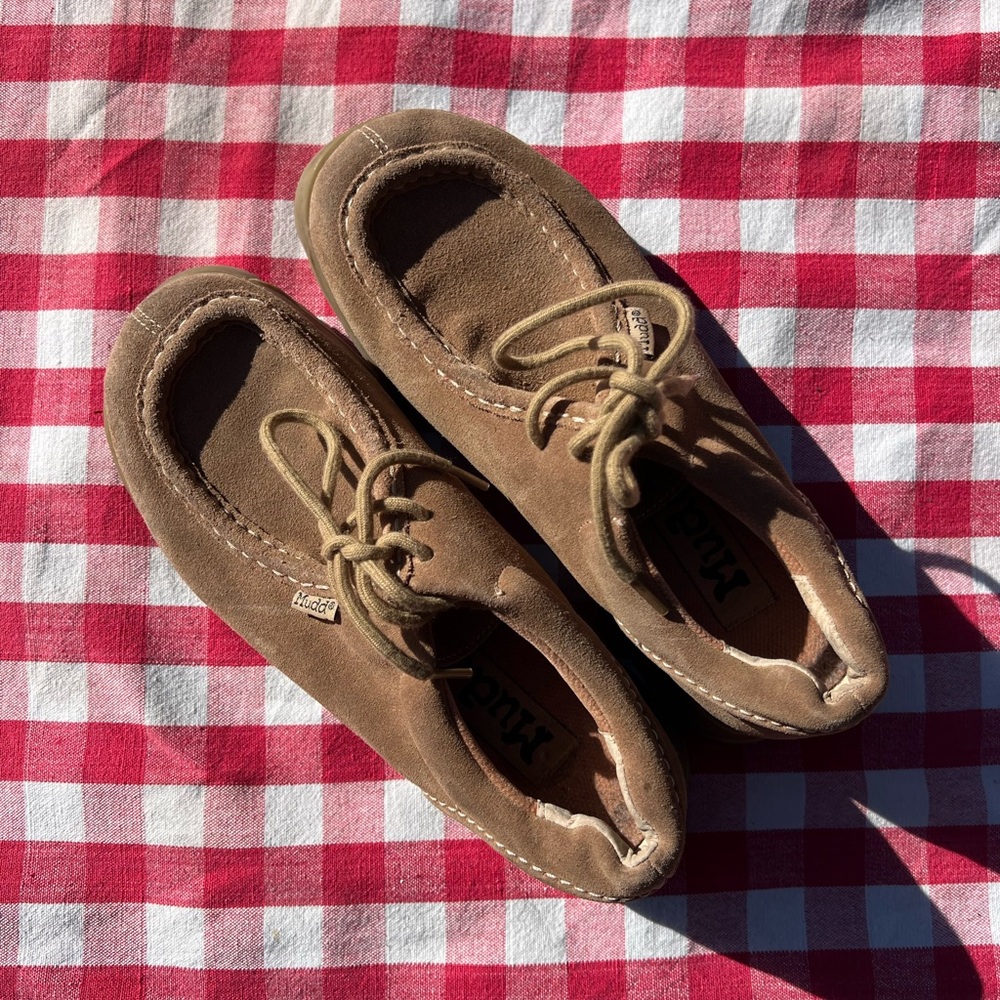 Y2K Mudd suede shoes